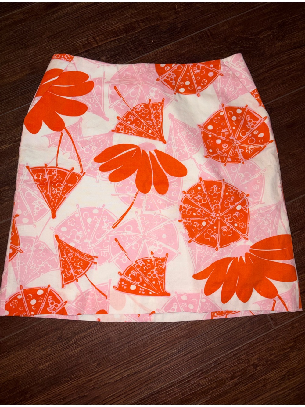 Lilly Pulitzer Pink & Orange Floral Skirt